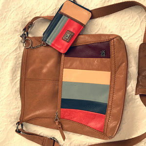 The Sak Genuine Leather Crossbody Bag with wallet